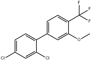 2,4-Dichloro-3'-methoxy-4'-trifluoromethyl-biphenyl Structure