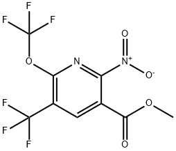 Methyl 2-nitro-6-(trifluoromethoxy)-5-(trifluoromethyl)pyridine-3-carboxylate Structure