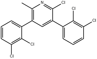 3,5-Bis(2,3-dichlorophenyl)-2-chloro-6-methylpyridine Structure