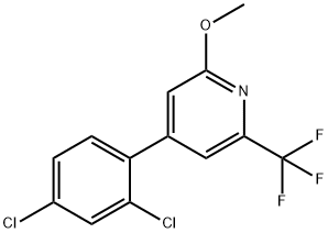 4-(2,4-Dichlorophenyl)-2-methoxy-6-(trifluoromethyl)pyridine Structure