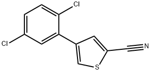 4-(2,5-Dichlorophenyl)thiophene-2-carbonitrile Structure