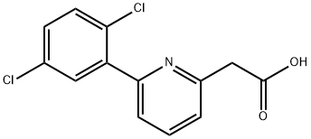 6-(2,5-Dichlorophenyl)pyridine-2-acetic acid Structure