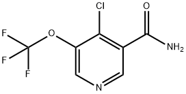 4-Chloro-3-(trifluoromethoxy)pyridine-5-carboxamide Structure