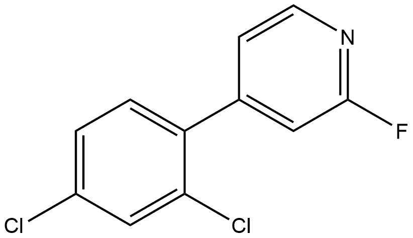 4-(2,4-Dichlorophenyl)-2-fluoropyridine Structure