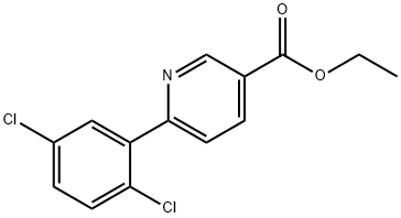 Ethyl 6-(2,5-dichlorophenyl)nicotinate Structure