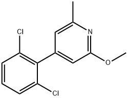 4-(2,6-Dichlorophenyl)-2-methoxy-6-methylpyridine Structure