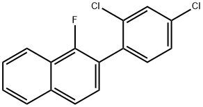 2-(2,4-Dichlorophenyl)-1-fluoronaphthalene 구조식 이미지