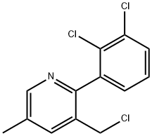 3-(Chloromethyl)-2-(2,3-dichlorophenyl)-5-methylpyridine Structure