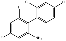 2',4'-Dichloro-4,6-difluoro-biphenyl-2-ylamine Structure