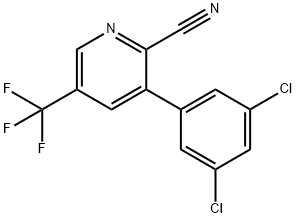 3-(3,5-Dichlorophenyl)-5-(trifluoromethyl)picolinonitrile Structure