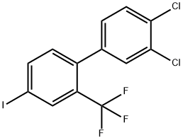 3,4-Dichloro-4'-iodo-2'-trifluoromethyl-biphenyl Structure