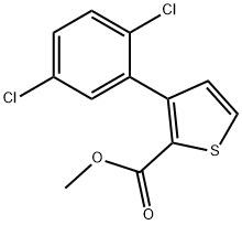 Methyl 3-(2,5-dichlorophenyl)thiophene-2-carboxylate Structure