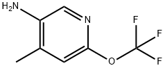 3-Pyridinamine, 4-methyl-6-(trifluoromethoxy)- 구조식 이미지