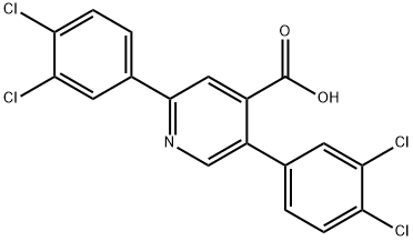 2,5-Bis(3,4-dichlorophenyl)isonicotinic acid Structure