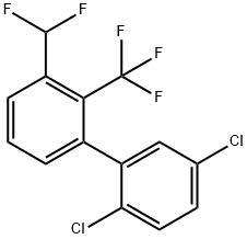 3'-Difluoromethyl-2,5-dichloro-2'-trifluoromethyl-biphenyl Structure