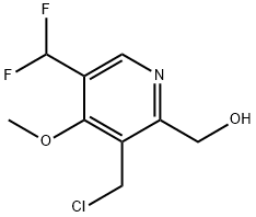 3-(Chloromethyl)-5-(difluoromethyl)-4-methoxypyridine-2-methanol Structure