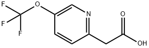2-Pyridineacetic acid, 5-(trifluoromethoxy)- 구조식 이미지
