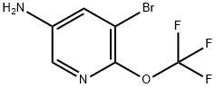 3-Pyridinamine, 5-bromo-6-(trifluoromethoxy)- Structure