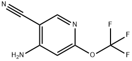 4-Amino-5-cyano-2-(trifluoromethoxy)pyridine Structure