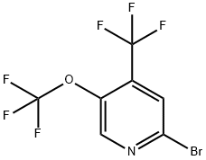 2-Bromo-5-(trifluoromethoxy)-4-(trifluoromethyl)pyridine Structure