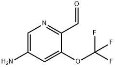 5-Amino-3-(trifluoromethoxy)pyridine-2-carboxaldehyde Structure