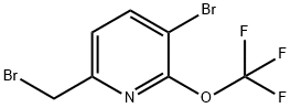 3-Bromo-6-(bromomethyl)-2-(trifluoromethoxy)pyridine Structure