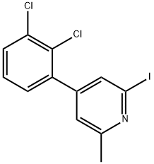 4-(2,3-Dichlorophenyl)-2-iodo-6-methylpyridine Structure