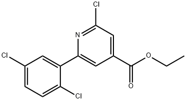 Ethyl 2-chloro-6-(2,5-dichlorophenyl)isonicotinate Structure