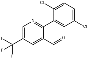 2-(2,5-Dichlorophenyl)-5-(trifluoromethyl)nicotinaldehyde Structure