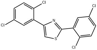 2,4-Bis(2,5-dichlorophenyl)thiazole Structure