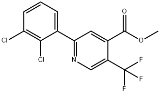 Methyl 2-(2,3-dichlorophenyl)-5-(trifluoromethyl)isonicotinate Structure