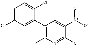 2-Chloro-5-(2,5-dichlorophenyl)-6-methyl-3-nitropyridine Structure