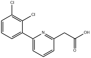 6-(2,3-Dichlorophenyl)pyridine-2-acetic acid Structure