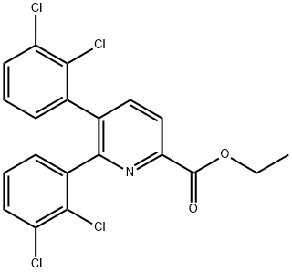 Ethyl 5,6-bis(2,3-dichlorophenyl)picolinate Structure