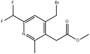 Methyl 4-(bromomethyl)-6-(difluoromethyl)-2-methylpyridine-3-acetate Structure