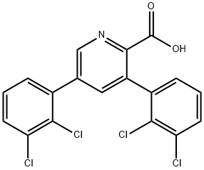 3,5-Bis(2,3-dichlorophenyl)picolinic acid Structure