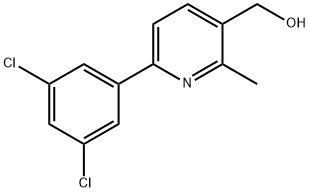 6-(3,5-Dichlorophenyl)-2-methylpyridine-3-methanol Structure