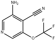 3-Amino-4-cyano-5-(trifluoromethoxy)pyridine Structure