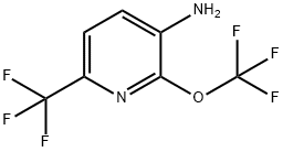 3-Amino-2-(trifluoromethoxy)-6-(trifluoromethyl)pyridine 구조식 이미지