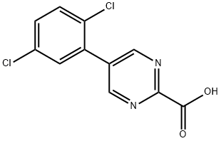 5-(2,5-Dichlorophenyl)pyrimidine-2-carboxylic acid Structure