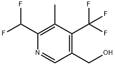 2-(Difluoromethyl)-3-methyl-4-(trifluoromethyl)pyridine-5-methanol Structure