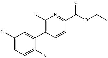 Ethyl 5-(2,5-dichlorophenyl)-6-fluoropicolinate Structure