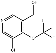 3-Chloro-4-(trifluoromethoxy)pyridine-5-methanol Structure