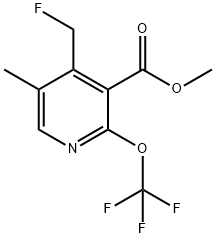 Methyl 4-(fluoromethyl)-5-methyl-2-(trifluoromethoxy)pyridine-3-carboxylate Structure