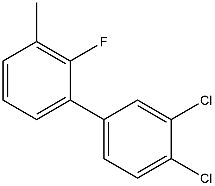 3',4'-Dichloro-2-fluoro-3-methyl-1,1'-biphenyl Structure