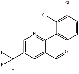 2-(2,3-Dichlorophenyl)-5-(trifluoromethyl)nicotinaldehyde Structure