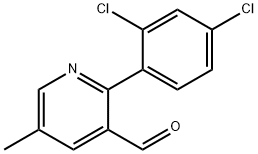 2-(2,4-Dichlorophenyl)-5-methylnicotinaldehyde Structure