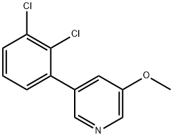 3-(2,3-Dichlorophenyl)-5-methoxypyridine Structure