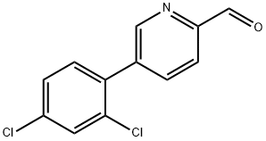 5-(2,4-Dichlorophenyl)picolinaldehyde Structure