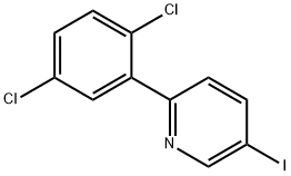 2-(2,5-Dichlorophenyl)-5-iodopyridine Structure